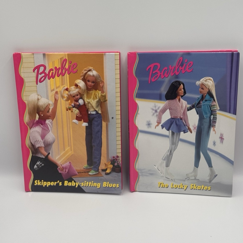 Vintage 1998 Grolier Barbie and Friends Book Club,  Hardback Edition - Set Of 2